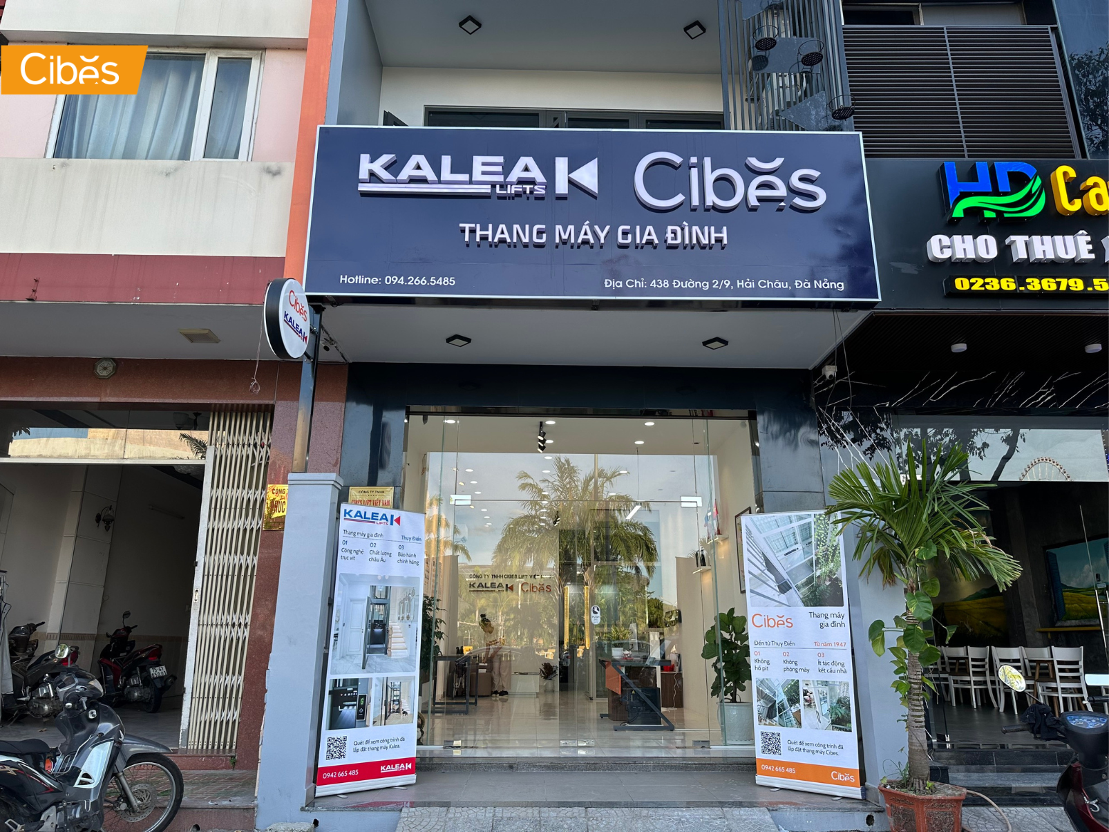 Showroom thang máy gia đình Cibes tại Đà Nẵng 